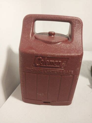 Yahoo Vintage Coleman Propane Lantern With Maroon C