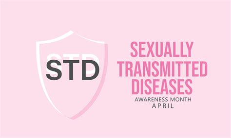 April Is Sexually Transmitted Diseases Awareness Month Template For