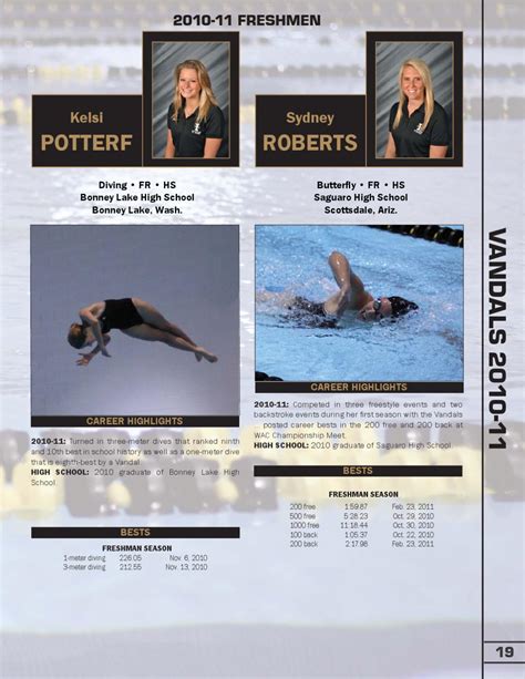 2010-11 Swimming & Diving Yearbook by Becky Paull - Issuu