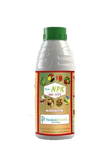 Black Bio Tech Grade Thyla NPK Plant Growth Promoters Bottle