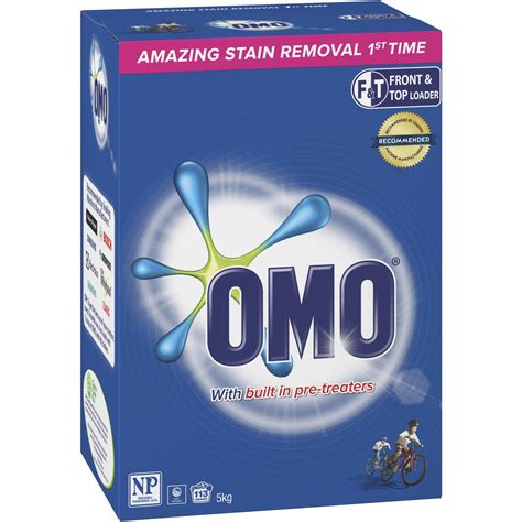 Omo Active Clean Laundry Detergent Washing Powder Front And Top Loader