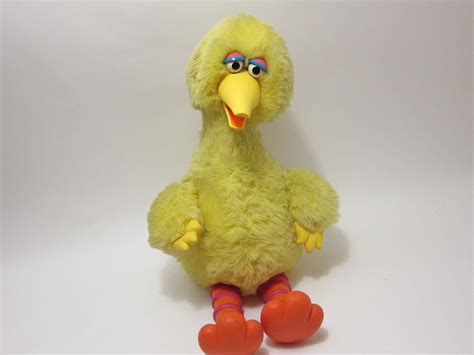 Vintage Big Bird Talking Toy 80s Plush Toy with by ThePantages