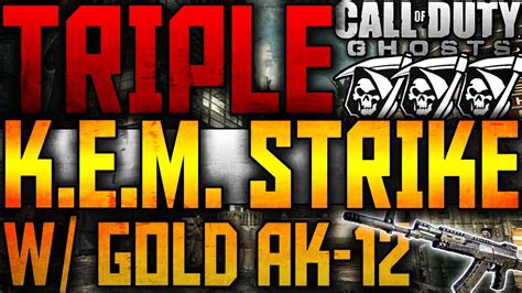 Cod Ghosts Insane Triple Kem Strike W Gold Ak 12 On Strike Zone