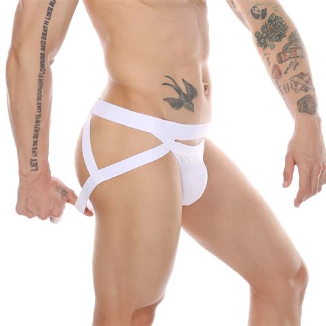 Custom Men Wearing Jockstrap Thong Mens Sexy Jockstrap Gay Underwear