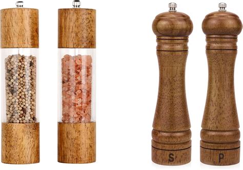 Amazon XWXO Salt And Pepper Grinder Set Wooden Shakers With