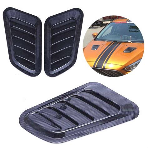 2 Stuks Auto Decoratieve Air Flow Intake Hood Scoo Grandado