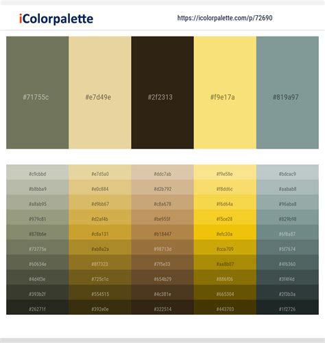 1 Latest Color Schemes With Kokoda And Granny Smith Color Tone Combinations 2023 Icolorpalette