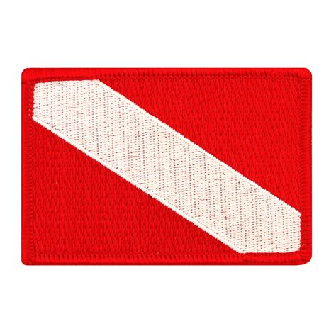 Diver Down Flag Embroidered Patch