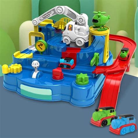 Circuit Voiture Montessori Pour Enfant Piste Aventure De Voiture Jouet