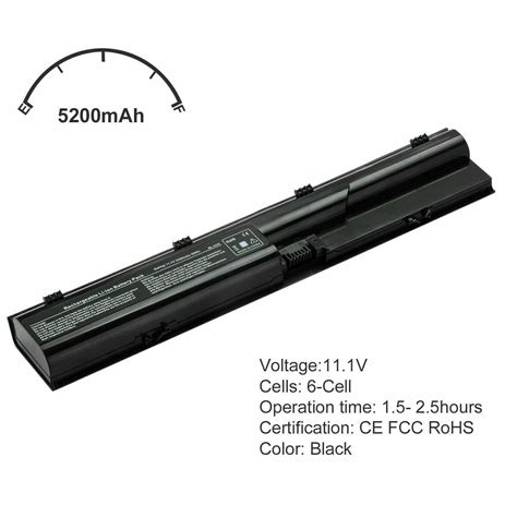 4431S Battery For HP Probook 4330S 4540s 4535s 4436s 633805 001 PR06