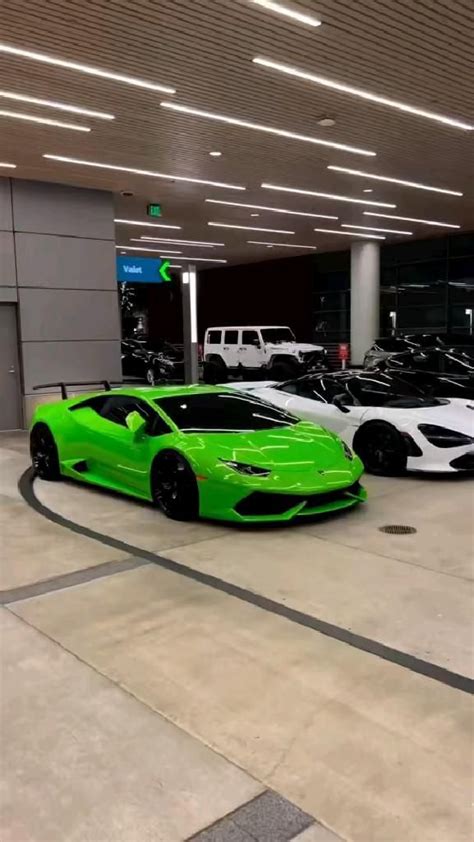 Green Lamborghini With White McLaren Two Luxury S Cars Anish Yadav