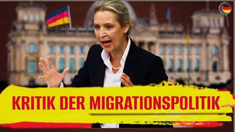 Alice Weidel Afd Ber Migrationspolitik Migrationskrise Youtube