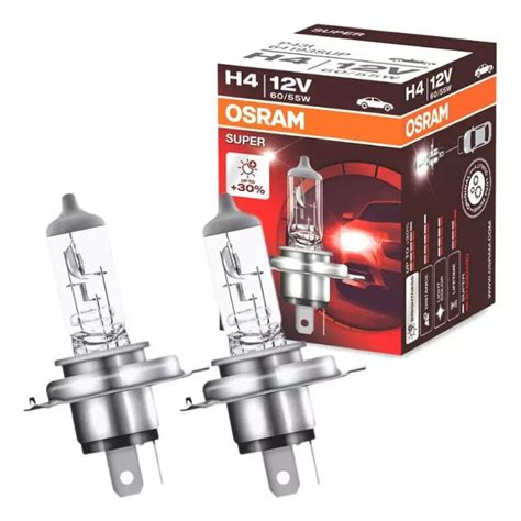 Lâmpada Halógena H4 30 Luz 12v 55 60w Osram Ps Iluminação automotiva