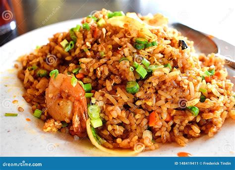 Seafood Fried Rice Asian Cuisine Stock Image Image Of Called Fried