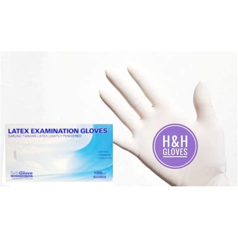 Jual Sarung Tangan Karet Safe Glove Latex Powder Hand Gloves Latex