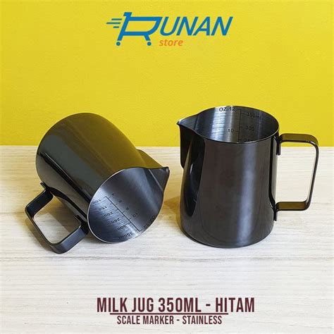 Jual Milk Jug Scale Ml Black Jug Takar Jug Susu Latte Art Ml Di