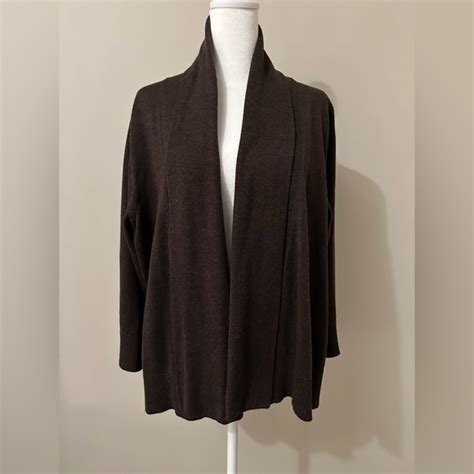 Eileen Fisher Sweaters Eileen Fischer Brown Cardigan New Poshmark