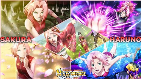 Nxb Nv Sakura Harunouchiha All Ultimate Jutsu Showcase So Far Naruto X Boruto Ninja