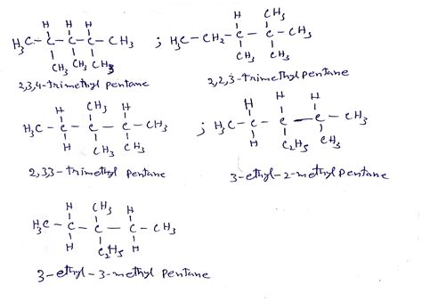 Draw The Structures Of The Isomers Of C8h18 That Contain 46 Off