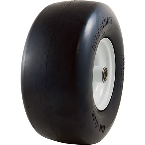 Marathon Tires Flat Free Lawn Mower Tire In Bore X In