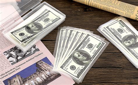 SUMNACON 200 PCs Dollar Bill Protector Bag With Plastic Storage Box