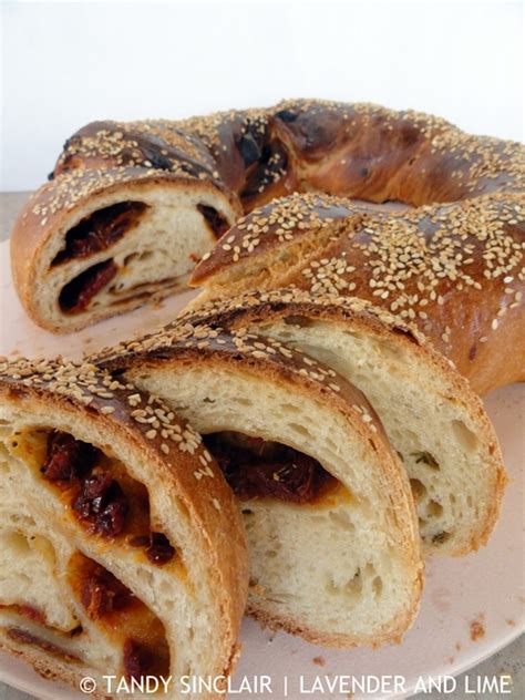 Sun Dried Tomato And Rosemary Twist Bread Lavender And Lime