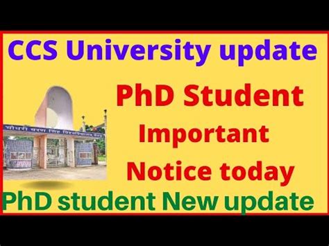 Ccsu Phd News Update Today Ccsu Phd Admission Update Today Ccsu Phd