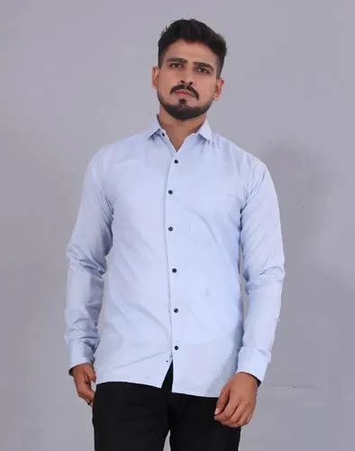 Classic Cotton Blend Solid Formal Shirts For Men At Rs 614 Button