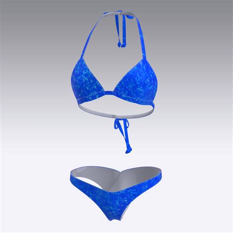 Royal Blue Shattered Glass Bikini