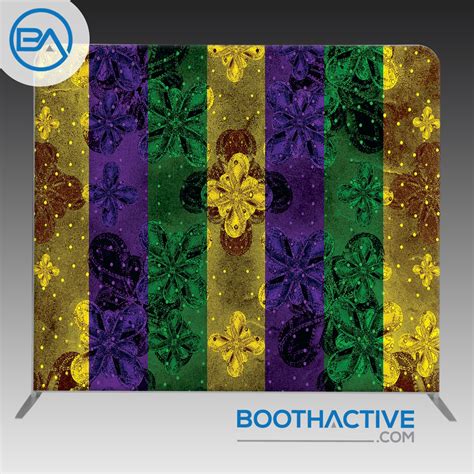 8' x 8' Backdrop - Mardi Gras – BoothActive