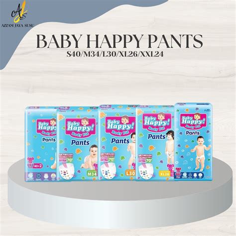 Jual Baby Happy Pants Size S M L Xl Xxl Azzam Jaya Susu