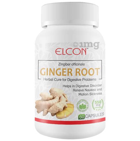 Elcon Ginger Root Capsule Buy Bottle Of 600 Capsules At Best Price In