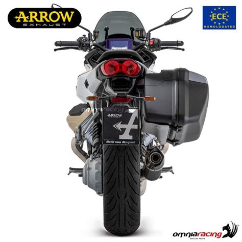 Arrow Exhaust Indy Race Slip On Dark Aluminum Approved For Moto