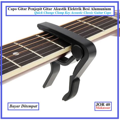 Jual Capo Kapo Penjepit Gitar Akustik Elektrik Ukulele Besi Aluminium