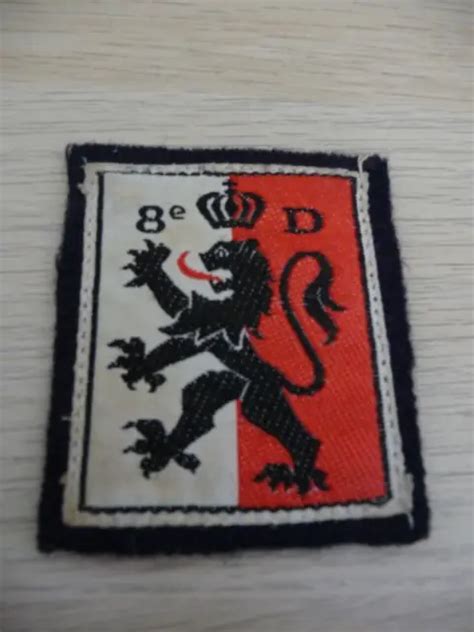 Original Militaire Insigne Division D Infanterie Ancien Tres Bon