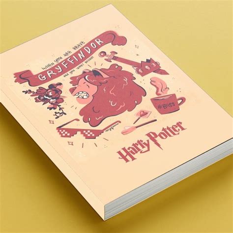 Book Pocket Note Harry Potters Gryffindor Charateristic Softcover A