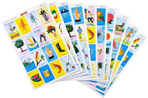 Loteria Authentic Mexican Game Bingo Game With Colorful