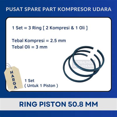 Jual Ring Piston Seher Seker Mm Kompresor Swan Hp Hp Hp