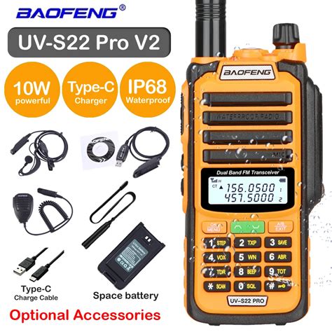 Baofeng UV S22 PRO V2 IP68 Waterproof High Power Dual Band 136 174 400