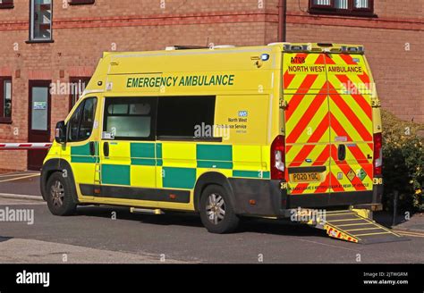 North West Ambulance Service NHS Emergency Ambulance In Grappenhall