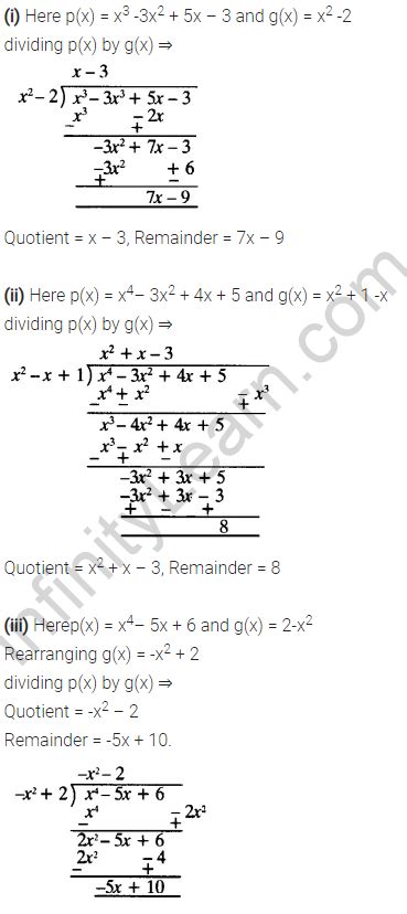 Ncert Solutions For Class 10 Maths Chapter 2 Ex 2 3 Infinity Learn By