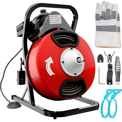 Buy VEVOR 50FTx1 2Inch Drain Cleaner Machine Electric Drain Auger With