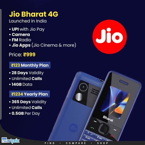 Smartprix On Twitter Reliance Jio Launches Jio Bharat 4G Phone In