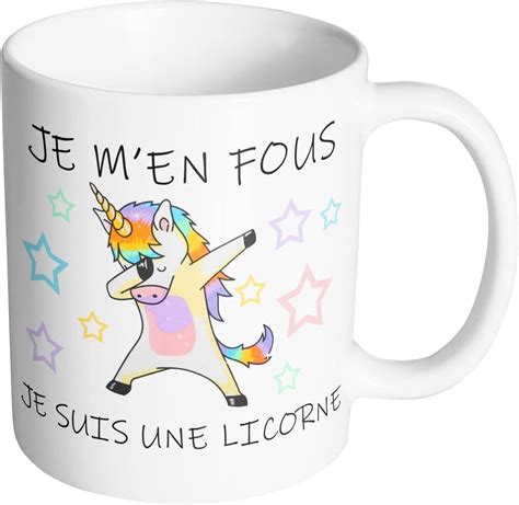 Artist Deluxe Mug Licorne Unicorn Je M En Fous Je Suis Une Licorne