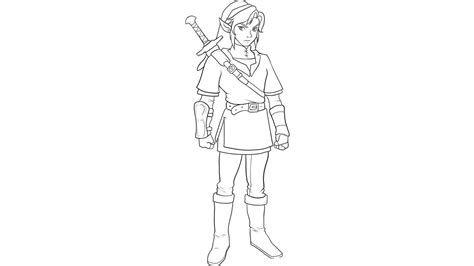 Dibujo De Zelda Para Colorear Y Pintar 53442