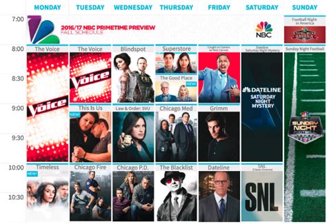 Nbc Check Out The Nbc Fall Schedule We Recommend A