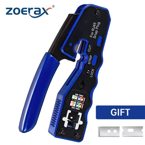 Zoerax Rj Herramienta De Crimpado Cortador De Crimper Para Cat A Cat