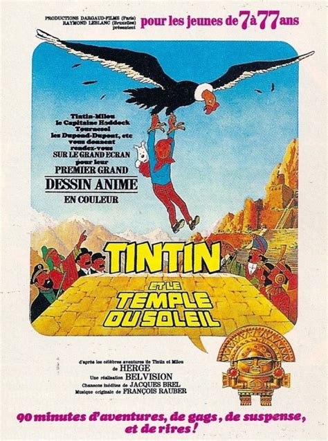 Tintin et le Temple du soleil 1969 Aventuras de tintim Herói Aventura