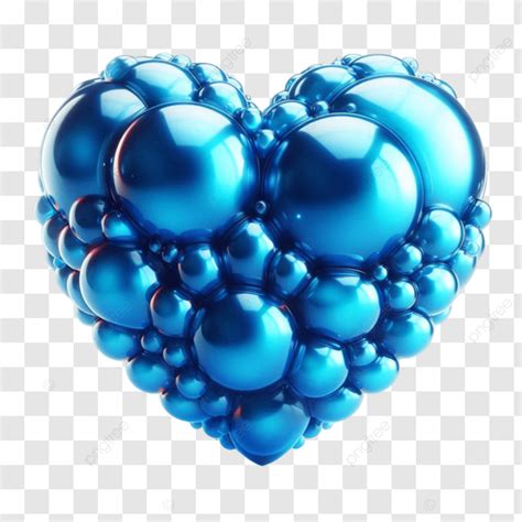 Blue Color Heart Shaped Balloons Vector Blue Color Heart Shaped