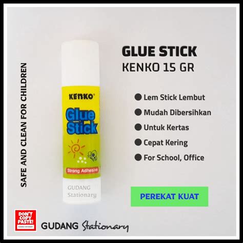 Jual Lem Glue Stick Gram Kenko Piece Shopee Indonesia